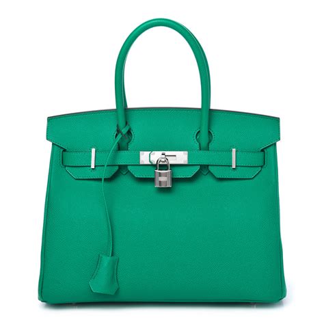 HERMES Epsom BIRKIN 30 Vert Jade 